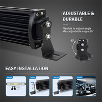 10-7D Series LED Light Bar Triple Row 50" driving light - Tapaodu
