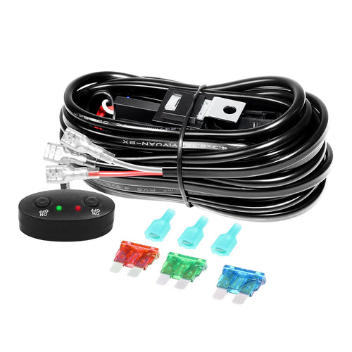 Led Light Bar Wiring Harness Cable Kit (14-3W2C-18-1X1)