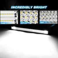 13-7D Series Curved LED Light Bar Triple Row 50" driving light - Tapaodu