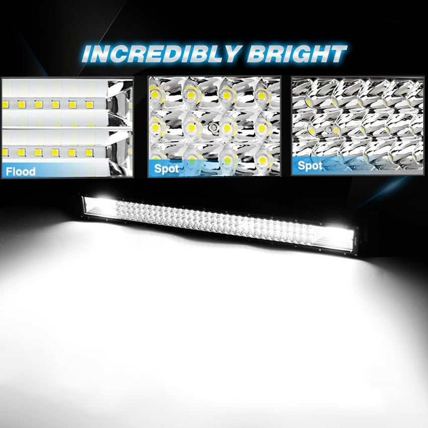 13-7D Series Curved LED Light Bar Triple Row 50" driving light - Tapaodu