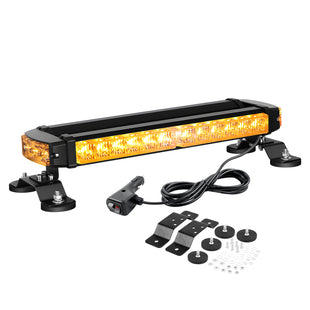 4-Side yellow Warning Light Bar with Magnetic Base - TAPAODU