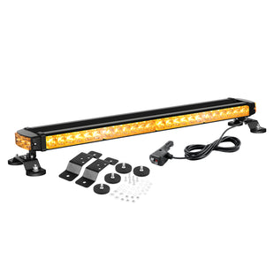 4-Side yellow Warning Light Bar with Magnetic Base - TAPAODU