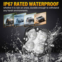 4.5-Inch Pod Light flood beam Tapaodu Designs-LED Lighting