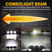 X-Linkable 21" 90W LED Light Bar - 3-Light Flood & Spot for Off-Road Trucks Tapaodu Designs-LED Lighting