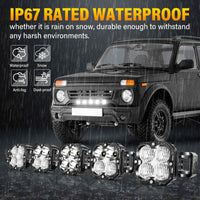 X-Linkable 34" 150W Off-Road LED Light Bar – 5-Light High Output Combo Beam, IP67 Waterproof Tapaodu Designs-LED Lighting