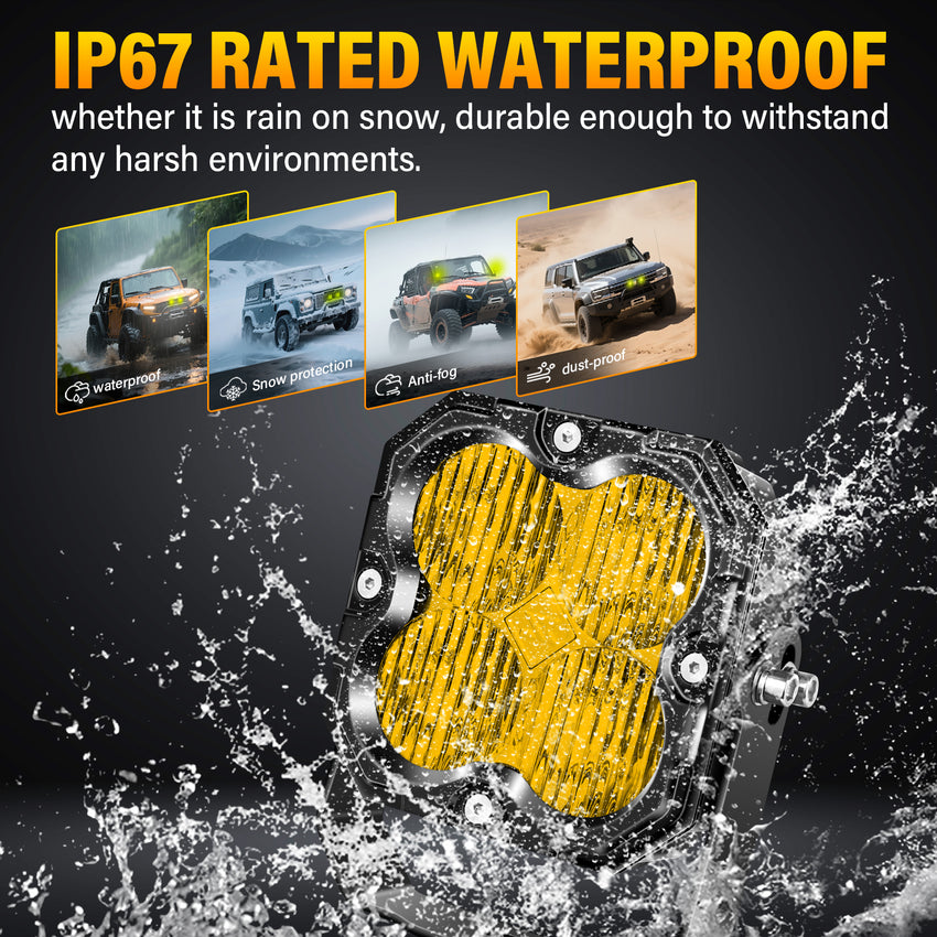 Projecteur à faisceau large de 4,5 pouces