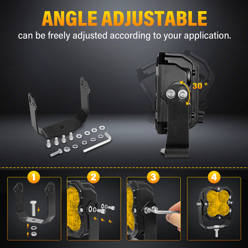 Projecteur à faisceau large de 4,5 pouces